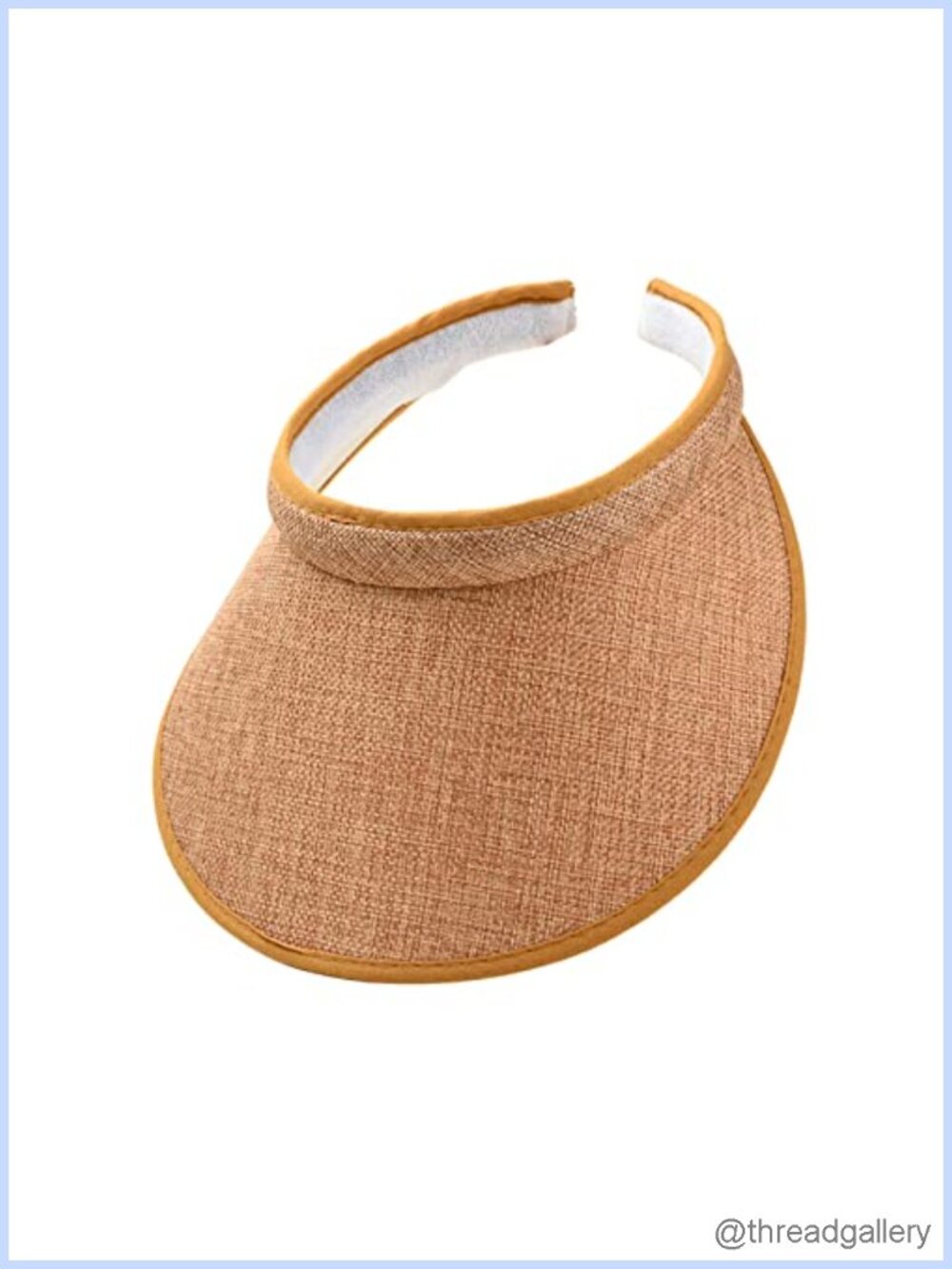 Cloth Covered Slip-On Visor Adjustable Sports Sun Hat